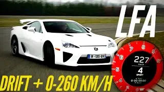 Lexus LFA test drive 10 years later : drift + acceleration