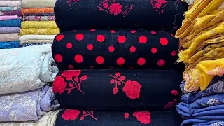 Phoenix Printed Velvet With Black and Red Combination New Stock #firdousrabicentre
