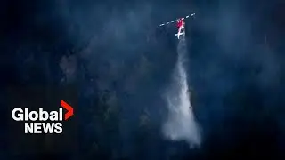 Wildfire north of Peachland, BC triggers 