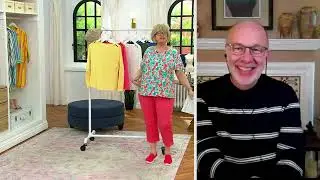 Denim & Co. Perfect Jersey Boat Neck Long- Sleeve Top w/Button Detail on QVC