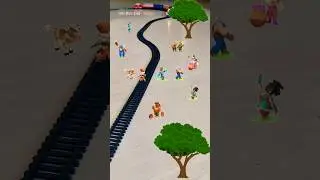 In World War doh, grandpa is dancing near the track and train is approaching fast | USA
