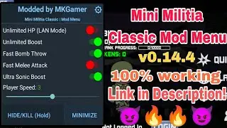 Mini Militia Classic Mod Menu Apk v0.14.4 | Mini Militia Classic Hack Mod Download Link | MMC Mod