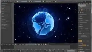 Blender 3D : How to make a stylized Earth / HD