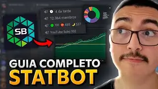 Como Usar STATBOT Completo no Discord - Gr&aacute;ficos, N&iacute;veis, Cargos, Contador de Membro e mais!