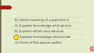Mcq on School Management