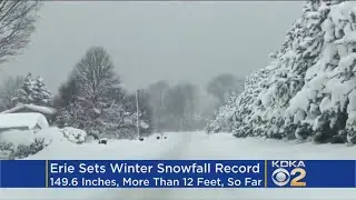 12 Feet Of Snow! Erie Smashes Snowfall Record