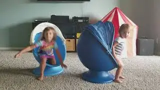 Ikea Lomsk Swivel Chair - Keira and Keilani's Best Day of Their Lives
