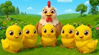 &lrm;Five Little Chicks 🐥🎶 | Fun Counting Nursery Rhyme for Babies & Toddlers