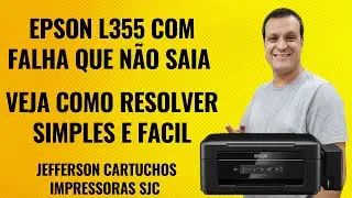 Risco no preto Epson L355 após molho na Korea Ink