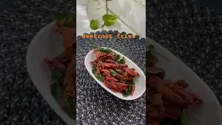 Beetroot 🍟 recipe is out here ☺️ super Crispy  and tasty #instantsnacks #friedchips #snackmagic
