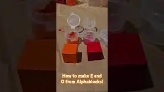 How to make E and O #alphablocks