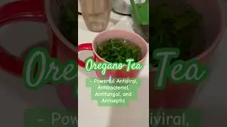 Trying Oregano Tea for the first time 🍵 🌿 #oregano #oreganotea #health #healing #herbaltea