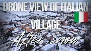 MAGICAL Snow-Covered Italian Village Captured by Drone!@Lahoriaineurope 