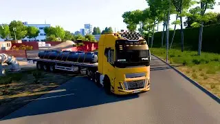 Volvo FH6 Truck Cologne to Bremen 7 Tone Pressure Tank Delivery | Euro Truck Simulator 2