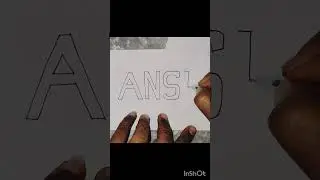 how to write stylish name 'ANSU'.. 3D name art  #nameart #namestyle #shorts #ytshorts