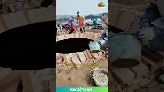 Handmade Brick Kiln: Ancient Building Skill #traditional #brick #structure