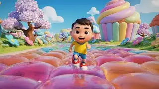 Fall Guys Jelly Runner girando por las plataformas | Rimas y Canciones para Niños