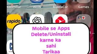 How to uninstall or Delete unused Apps from your Mobile # Informations # Technology # cyber froud