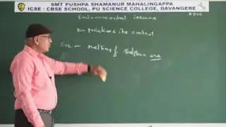 Best Residential PU Science College in Karnataka | SPSMR 01  Environmental Issues