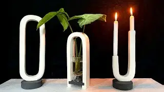3 Simple DIY Projects for Decor with White Cement | White cement craft