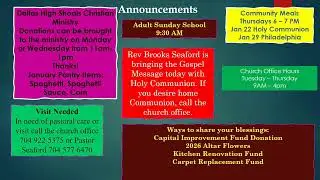 Holy Communion Lutheran,  Dallas NC --
