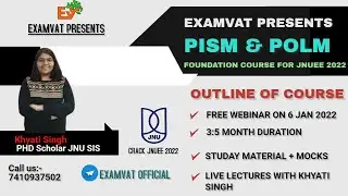 HOW TO PREPARE FOR MA PISM & POL SCIENCE# Foundation Course# JNUEE 2022#How can we score80+#EXAMVAT