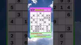 The Washington Post Daily #Sudoku 2026-01-05 Medium #puzzle #games #education #braingames