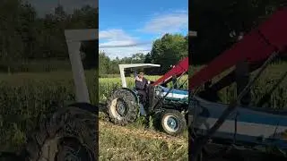 Dad Brush Hogging 2nd Patch of Sweet Corn Off 28 Aug 25