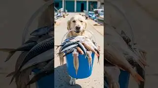 Clever Dogs' Fishy Revenge on a Yellow Aston Martin Bully 🐕🚗 #rescue #rescuedogs #goldenretriever