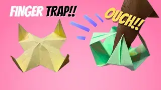 How to Make a DIY Origami Finger Trap | Easy Paper Fidget Toy ✅
