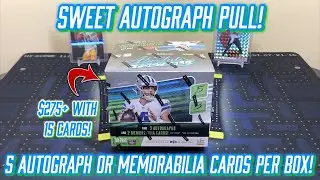 *SWEET AUTOGRAPH PULL! $275+ WITH 5 HITS!* 2020 Panini Absolute Football Hobby Box Break/Review