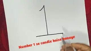 1 नंबर से कैंडल कैसे बनाये | How to make candle step by step from letter one for the bignners.