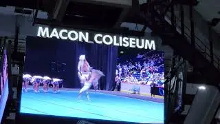 Mary Persons High School Varsity Competition Cheer Team at State Competition