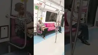delhi metro mei apka swagat hai#delhimetrostation #pinklinemetro