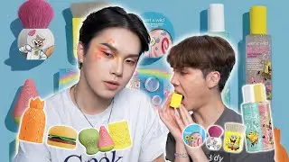 Trying this Spongebob makeup I got like a year ago lol (ft. @liu_makeup) - Edward Avila