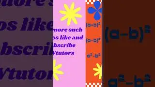 Maths Formulae #mathswithfun #trending #shorts #Vtutors