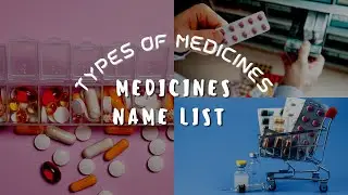 Medicine Names| Types of Medicines| Medical Vocabulary in English| medicine uses