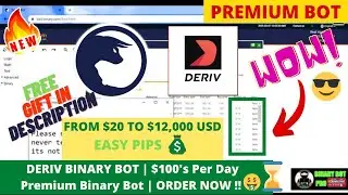 🔥🔥 Premium Binary Bot | Deriv Binary Bot -  100% Safe and Profitable