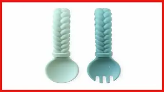 Great product -  Itzy Ritzy Silicone Spoon & Fork Set; Baby Utensil Set Features A Fork and Spoon wi