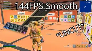 144 FPS Smooth 😲 *UNCUT* Fortnite Go Goated Keyboard ASMR 💪