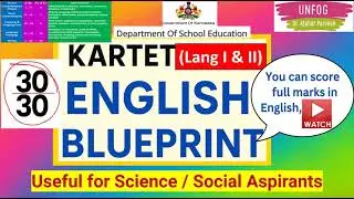 KARTET 2025 ENGLISH BLUE PRINT
