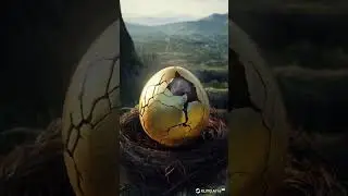 A Newborn Dinosaur Awakens | AI-Generated Prehistoric Footage 🥚🦖