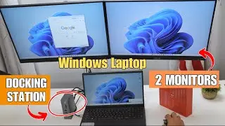 Docking Station for Windows Laptop - Demo with Dual Monitor on a Dell running Windows 11.