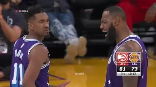 LeBron can't believe it after Malik Monk hits 3-pointer again 🥶