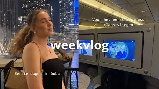 Op vakantie naar Dubai, super ziek geworden in het vliegtuig 🥲  | Weekvlog