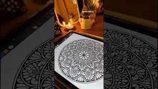 Satisfying Mandala Art || Digital Mandala || Procreate mandala ||       #mandala #easymandalaart