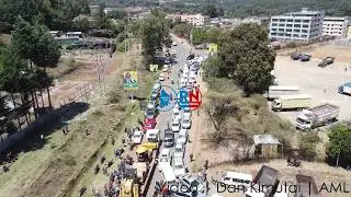 ELDAMA RAVINE: Long queues experienced by motorists in search of fuel at the Kobil Gas Station