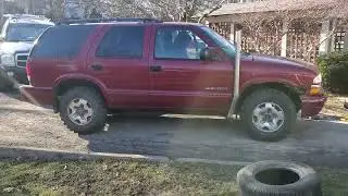 chevy blazer mud truck with stack and exhaust flapper