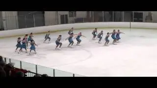 Metro Edge Metro Edge Synchronized Skate Team Novice at Show-Me Games 2011