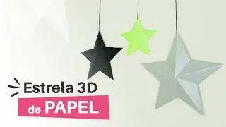 ESTRELA DE PAPEL 3D - Como fazer